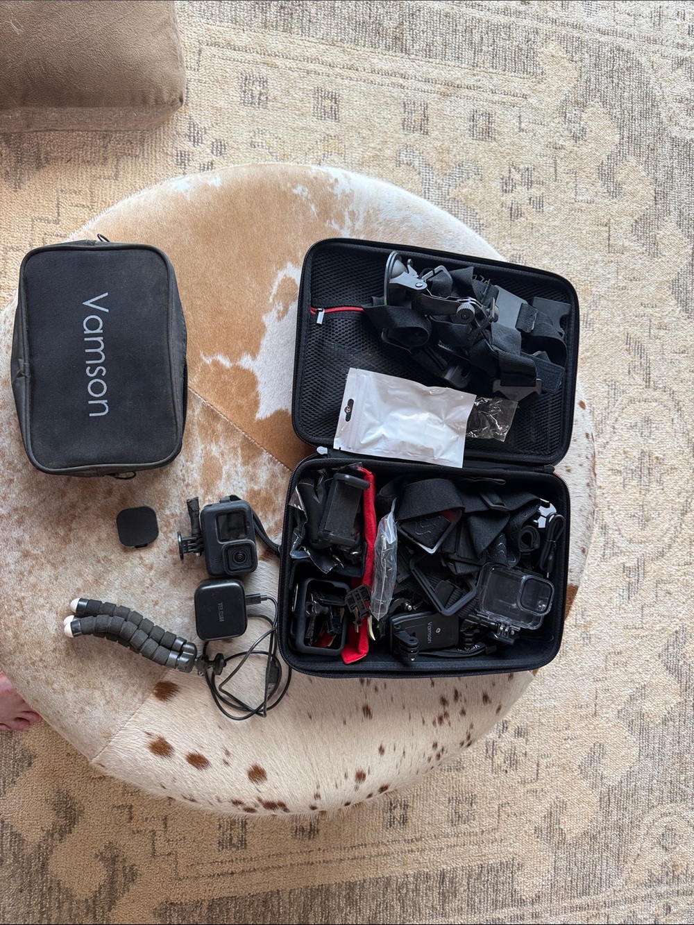 GoPro 10 Black Accessory Carrying Case with Multiple Mounts and Straps
